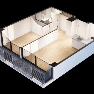 Departamento 2 ambientes en Barracas