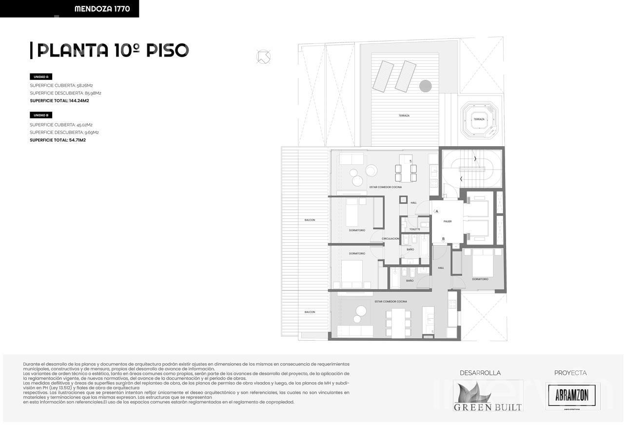 plano planta piso 10