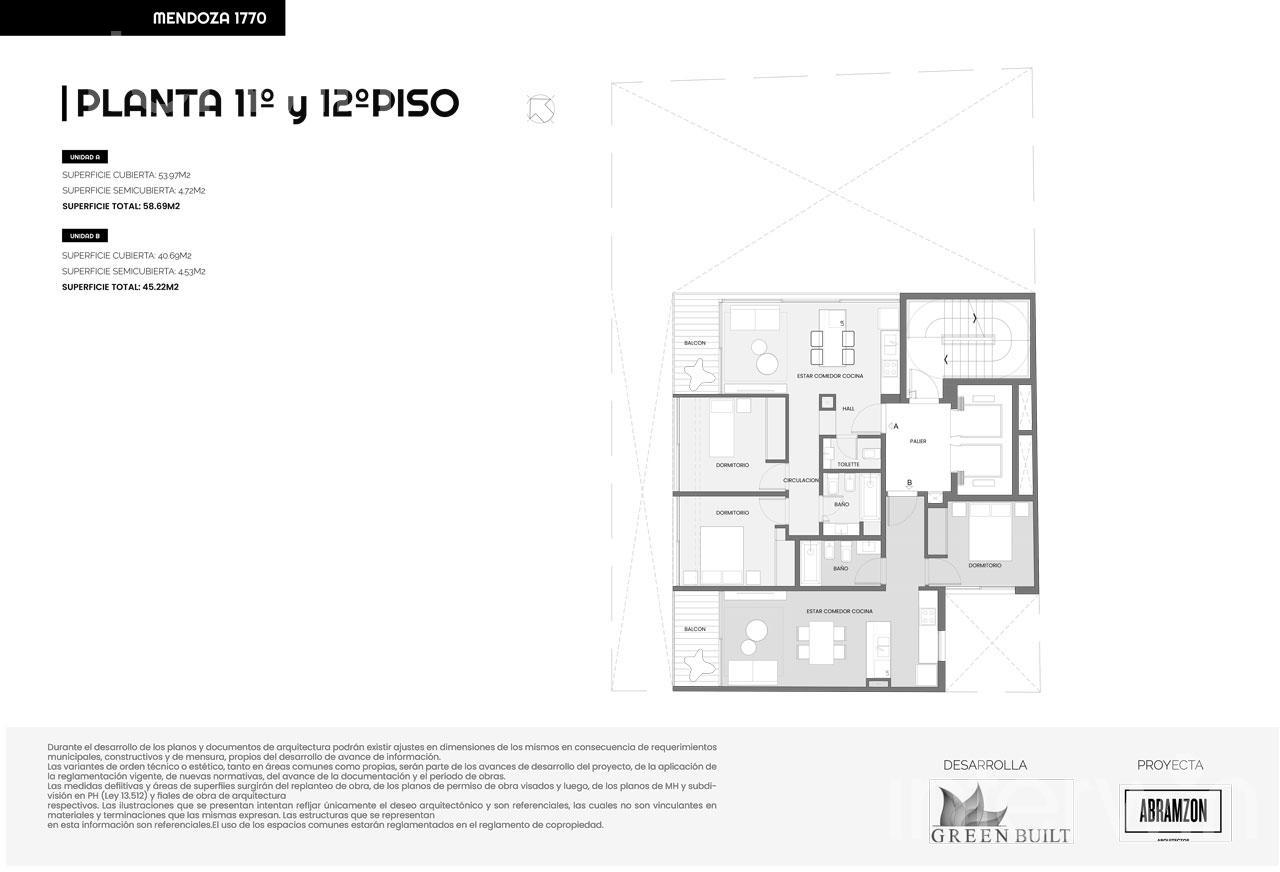 plano planta piso 12