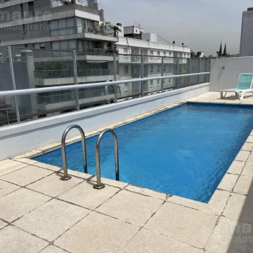 Monoambiente dividido de 40m2 balcón y con Amenities en ALQUILER Las Cañitas