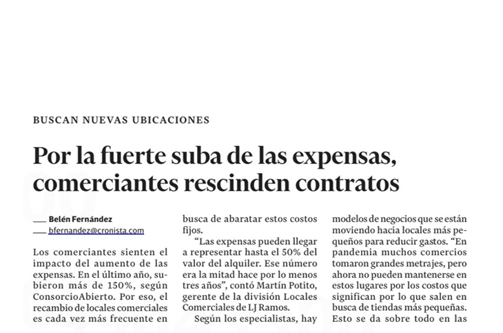 Adrián Mercado en El Cronista Comercial