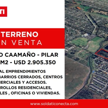 Dos Fracciones Linderas de Terreno sobre Calle Caamaño, Pilar