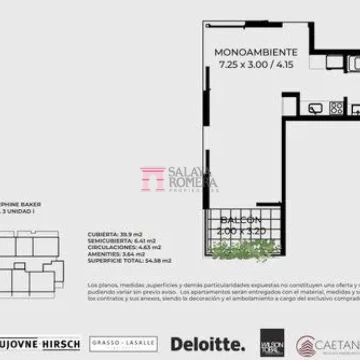 VENTA: MONOAMBIENTE MOLINO GIOT SALAYA ROMERA