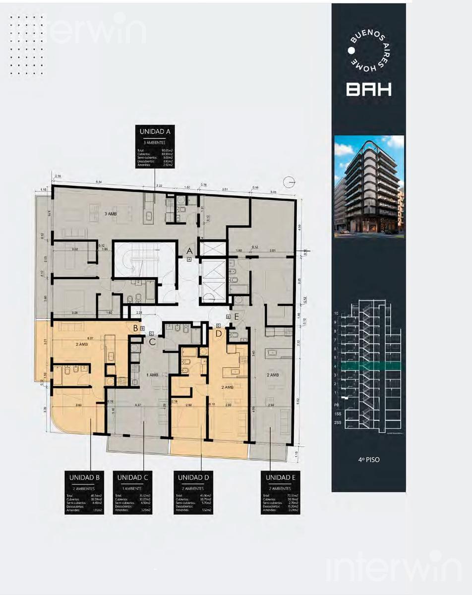 plano planta piso 4