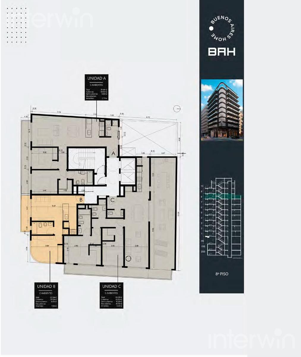 plano planta piso 8