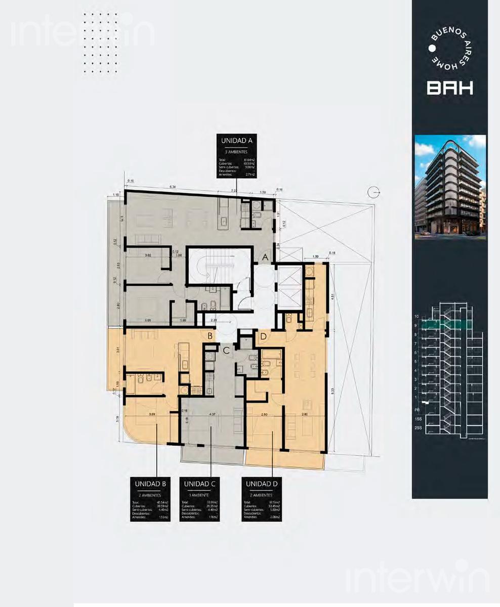 plano planta piso 9