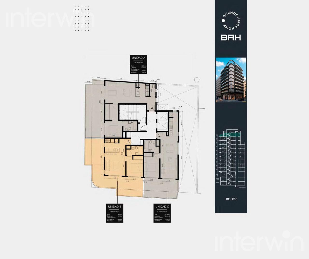 plano planta piso 10