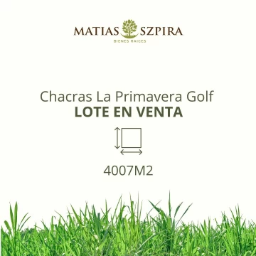 Lote en Venta Chacras La Primavera