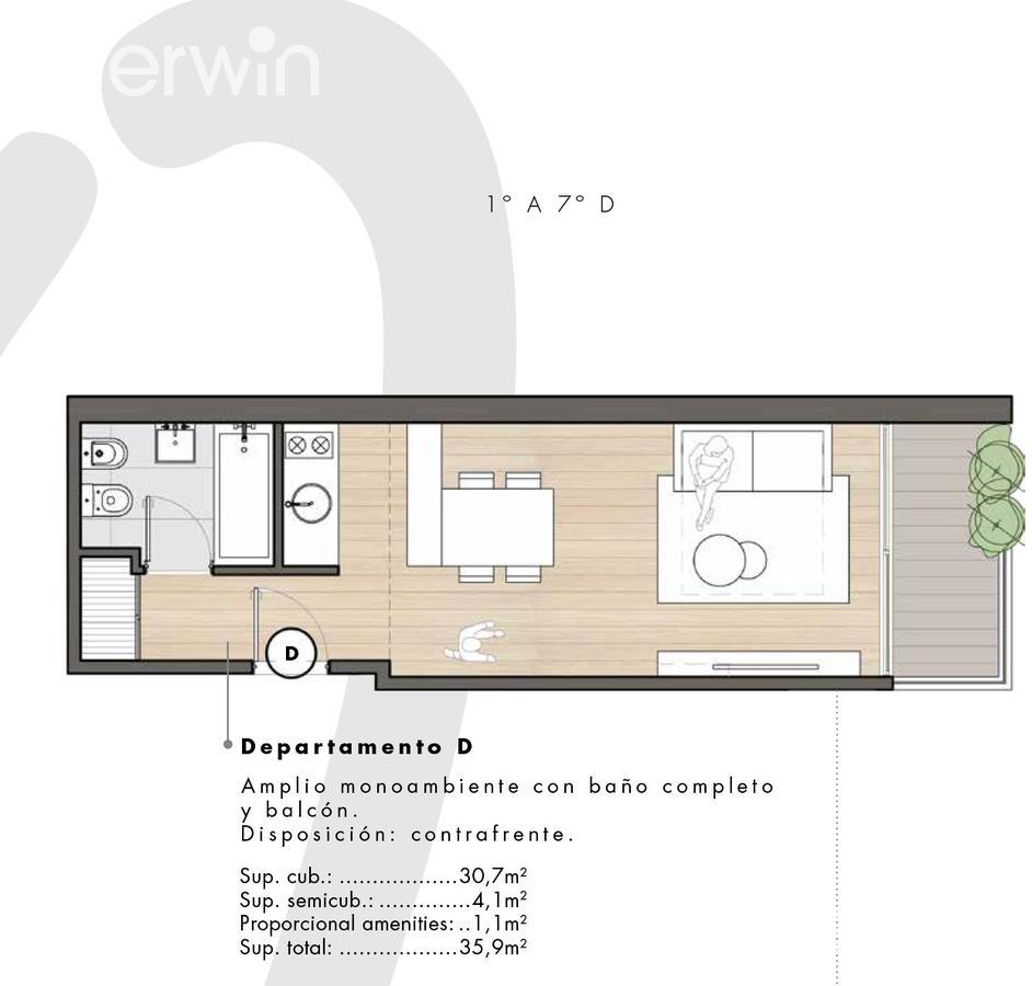 plano piso 1 al 7-d