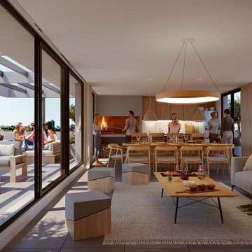 Venta monoambiente con terraza y terraza lavadero en Cordón