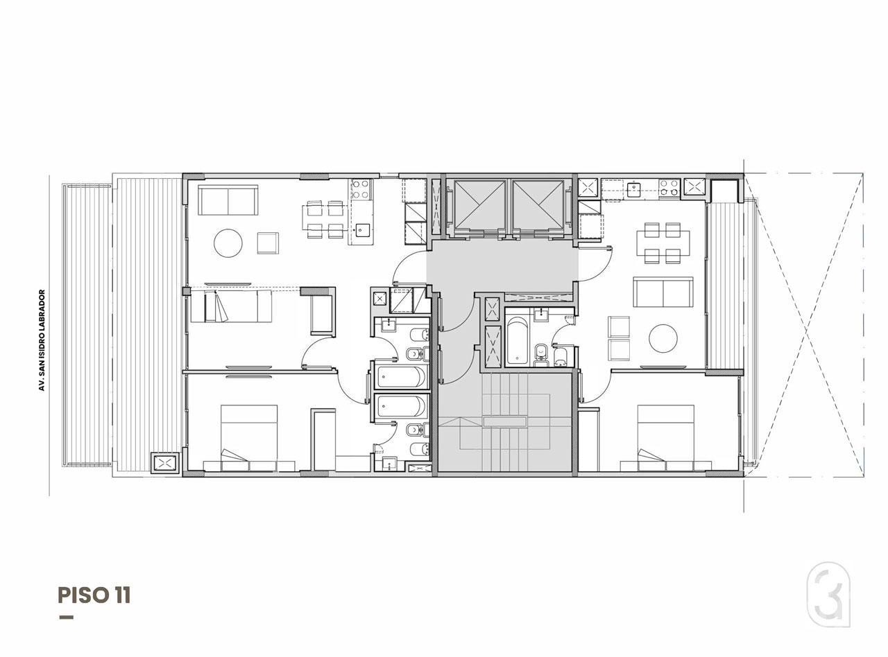 plano planta piso 11