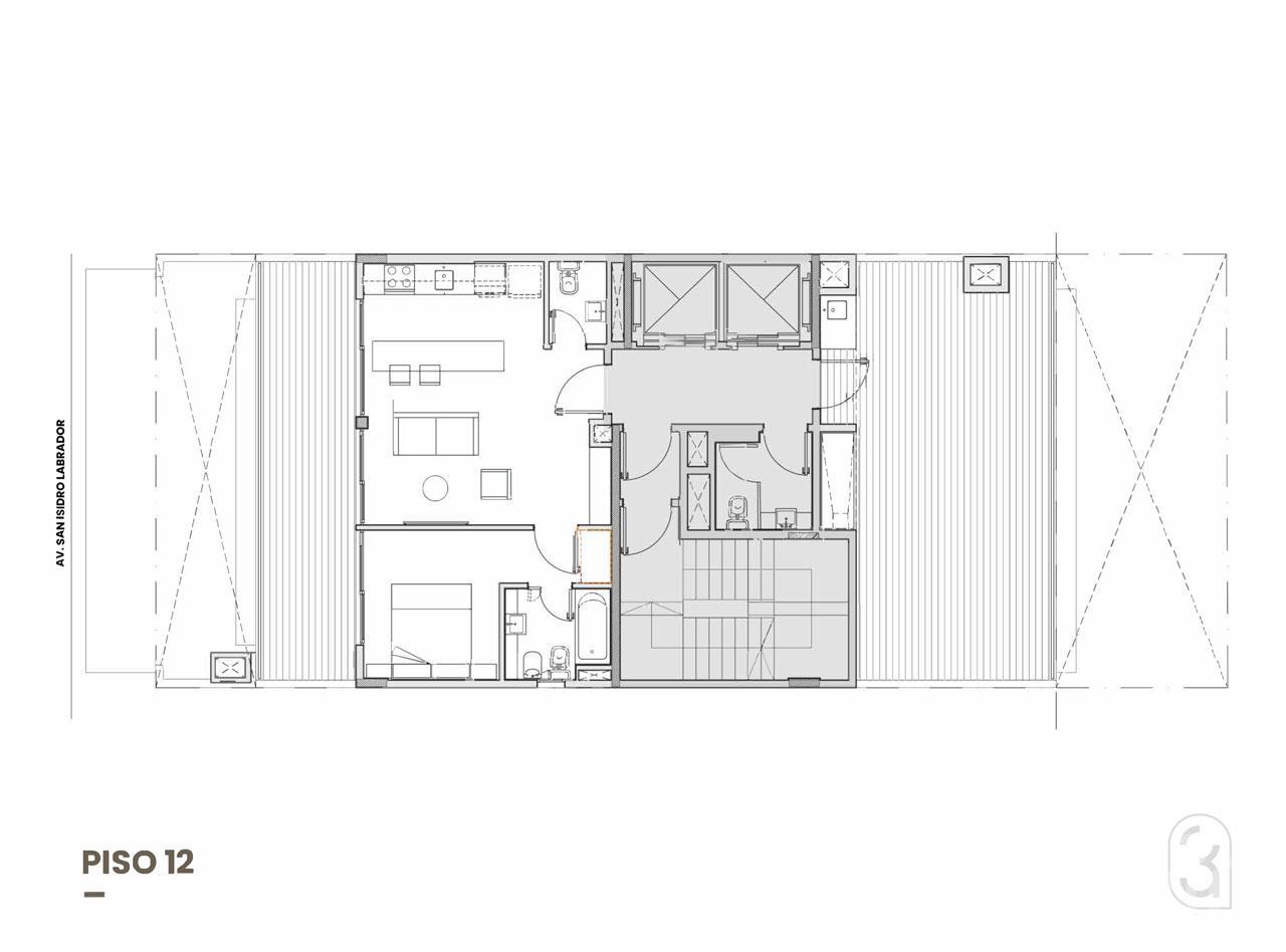 plano planta piso 12