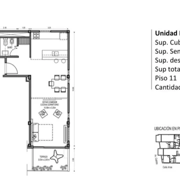 VENTA - MONOAMBIENTES CON BALCON TERRAZA - NUÑEZ