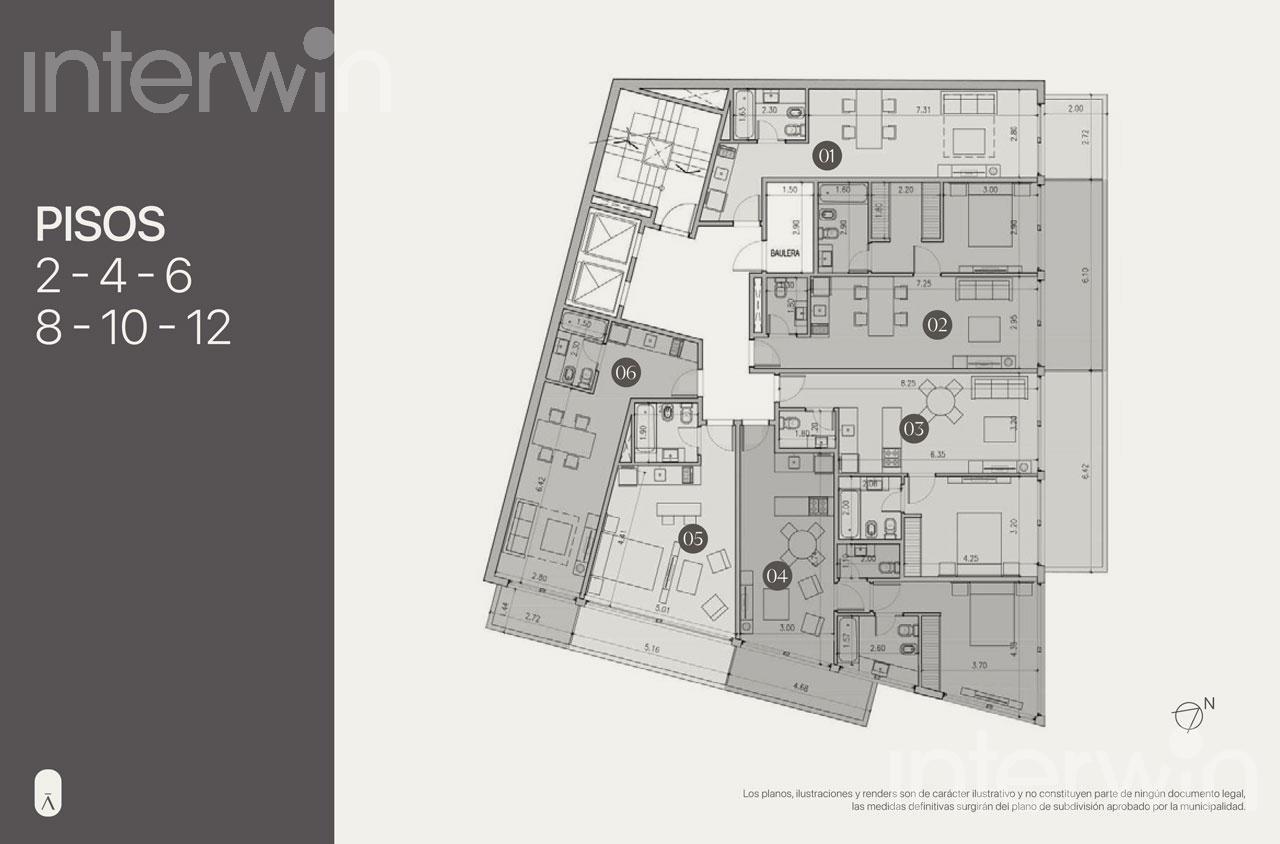 plano planta piso 12