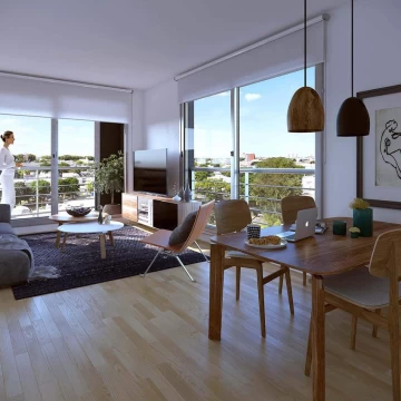 Venta  apartamento dos dormitorios con terraza en La Blanqueada