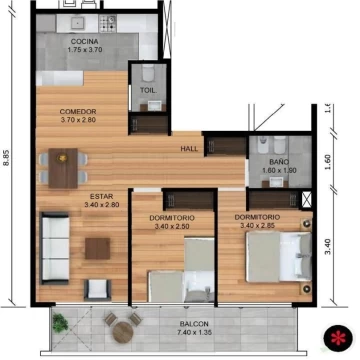 Departamento - Villa Urquiza