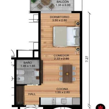 Venta - Monoambiente c/balcón - Pozo - Villa Urquiza