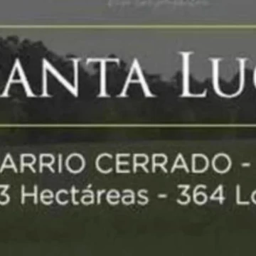 Venta terreno en Barrio Santa Lucia lote interno
