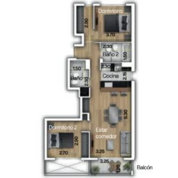 VENTA - Departamento en construcción 2 Dormitorios, y amenities - Centro, Rosario.