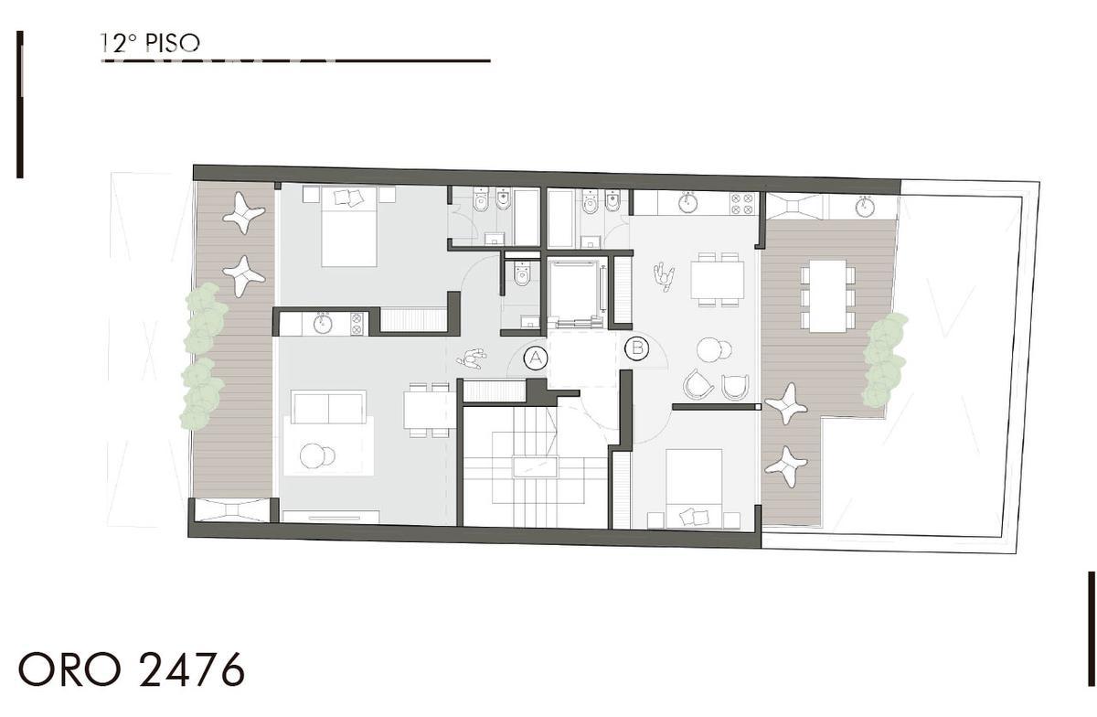 plano planta piso 12