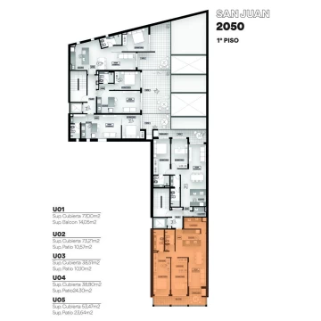 VENTA - Departamento en construcción de 2 dormitorios con balcón - Centro, Rosario.