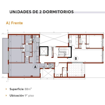 DEPARTAMENTO EN VENTA. DOS DORMITORIOS. LA PLATA