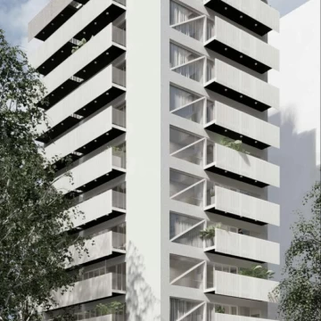 Departamento de 2 ambientes en construcción con balcón aterrazado y parrilla. Nuñez