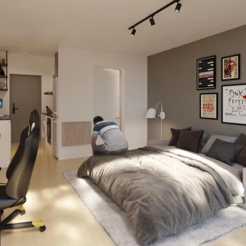 Venta monoambiente a estrenar con terraza en Pque Batlle, Montevideo