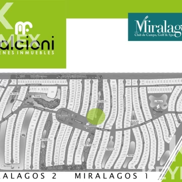 VENTA LOTE/TERRENO CLUB MIRALAGOS con COSTA DE LAGO