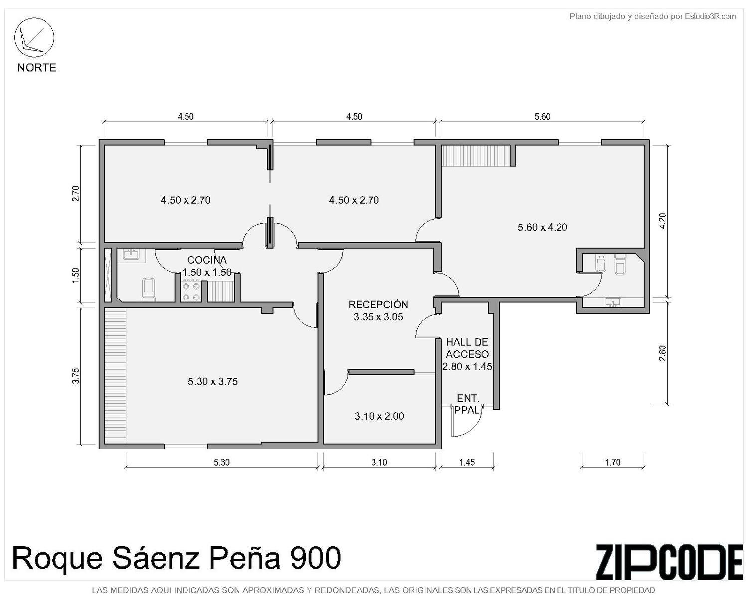 Oficina de 98 m² en San Nicolás, foto 2