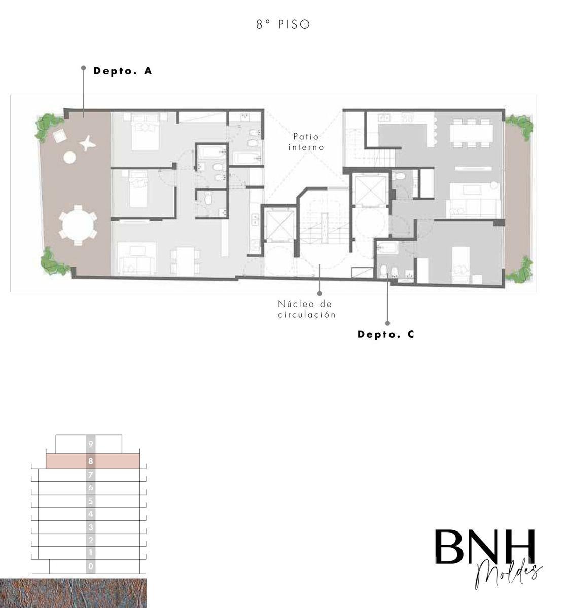 plano planta piso 8
