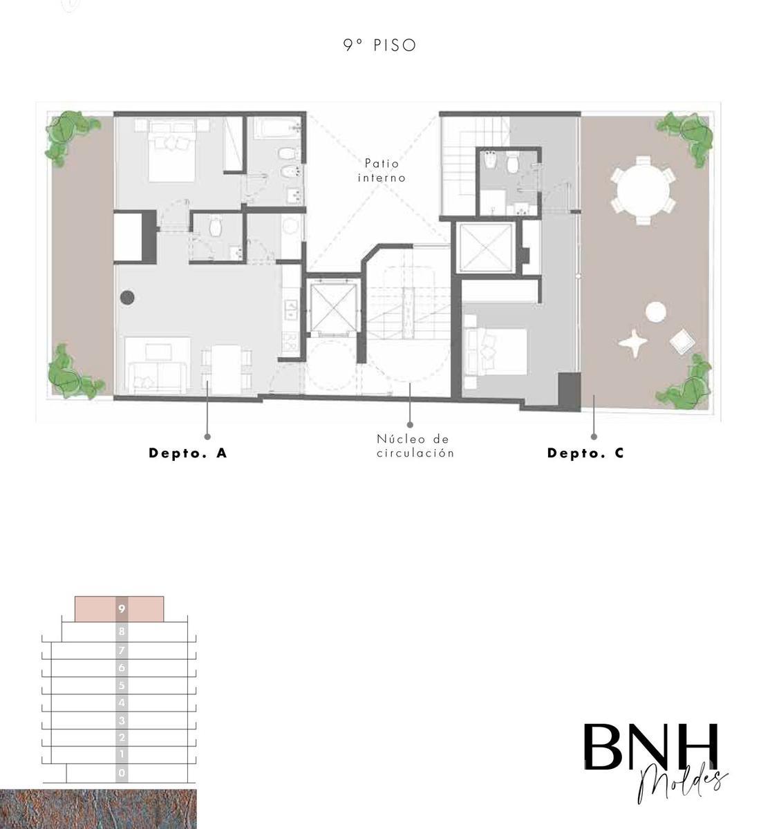 plano planta piso 9