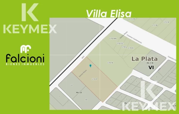 VENTA FRACCIÓN / LOTE / TERRENO EN VILLA ELISA