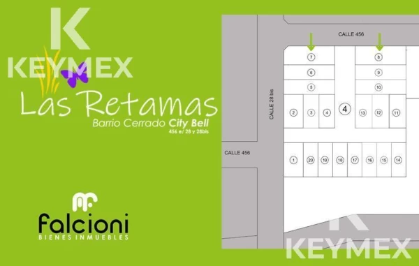 VENTA  LOTES CITY BELL CALLE 28BIS Y 456