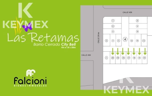 VENTA  LOTES CITY BELL CALLE 28BIS Y 456