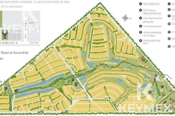TERRENO/LOTE EN VENTA AREA 60 LA RESERVA ESCONDIDA