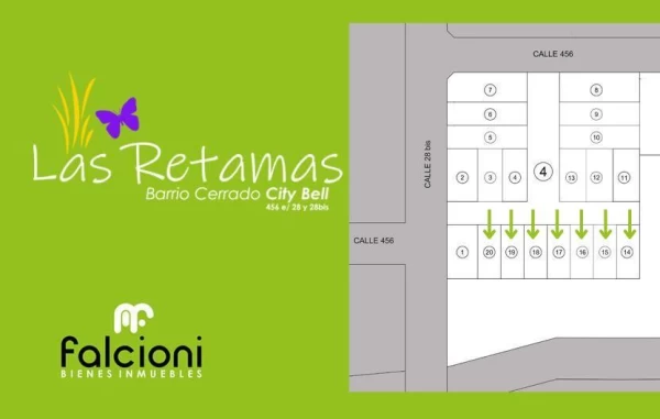VENTA  LOTES CITY BELL CALLE 28BIS Y 456