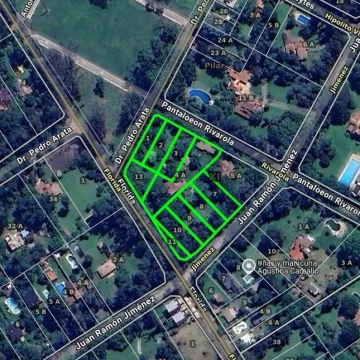 Fracción subdividida en 10 lotes, Del Viso, Pilar