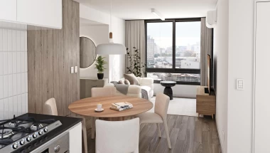 Departamento en Venta, Barrio Lourdes, Rosario, 1 dormitorio con patio y c/amenities