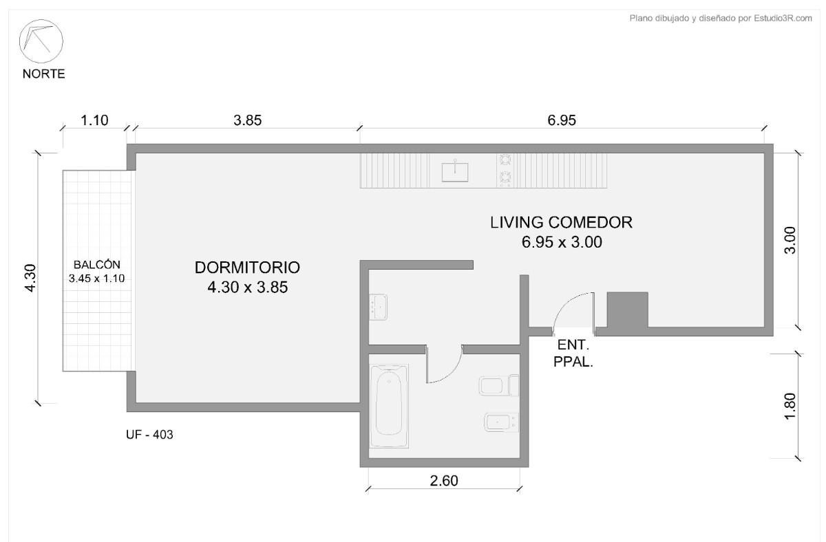Departamento de 1 dormitorio en Palermo Hollywood, foto 2