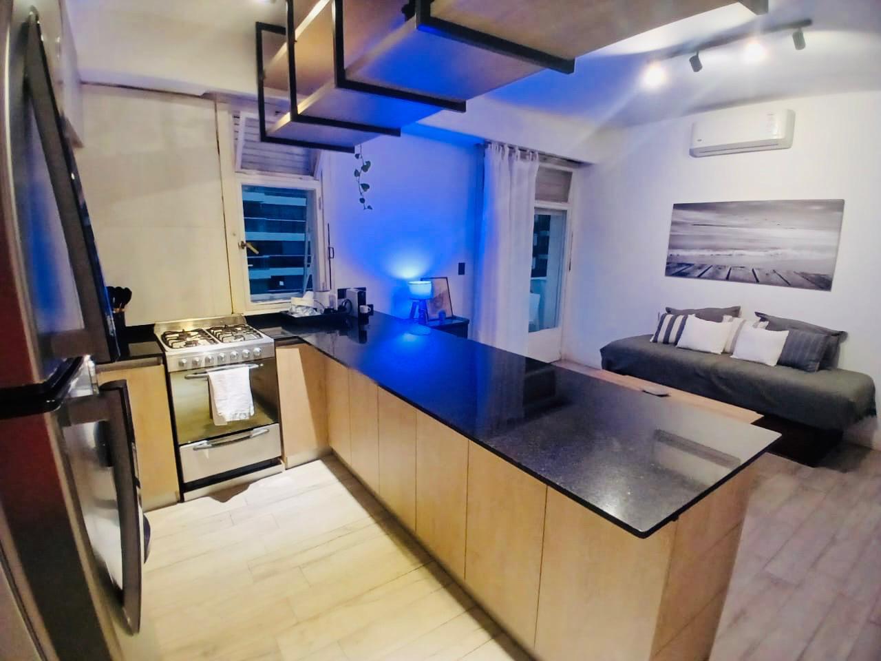 Cocina integrada al living