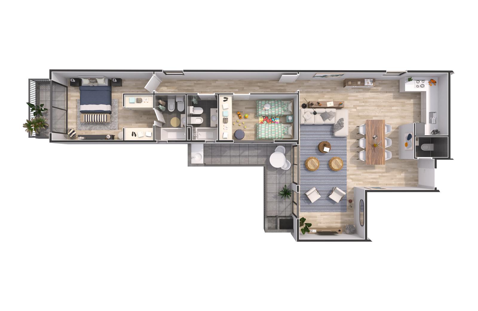 planta 3D
