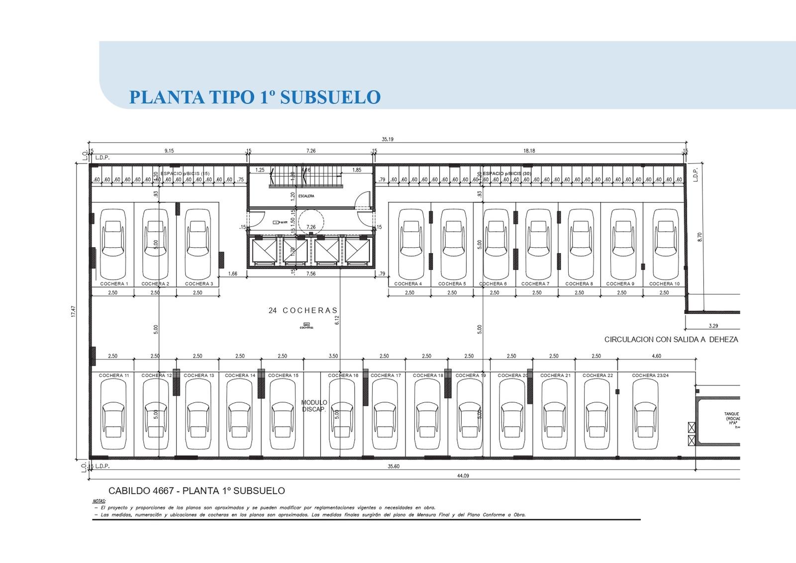 cocheras 1º SS