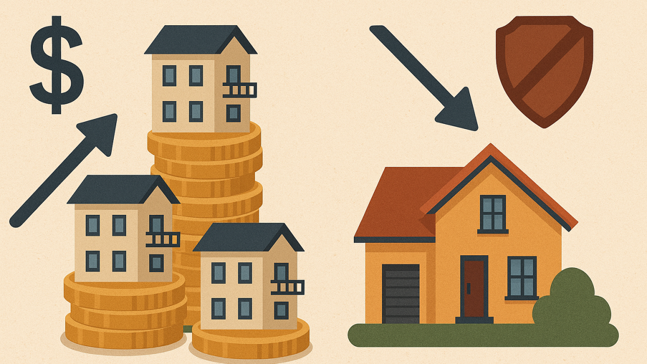 ¿Qué es mejor: una casa de 10 millones o cuatro departamentos de 2.5 millones?