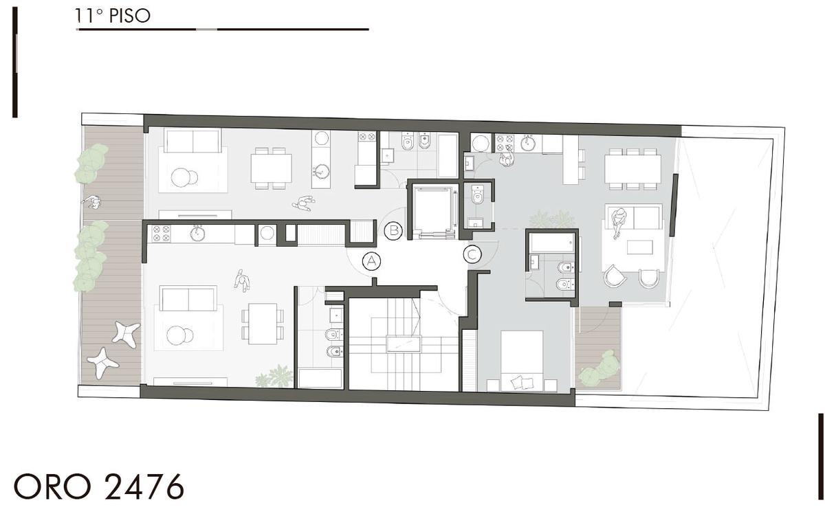 plano planta piso 11
