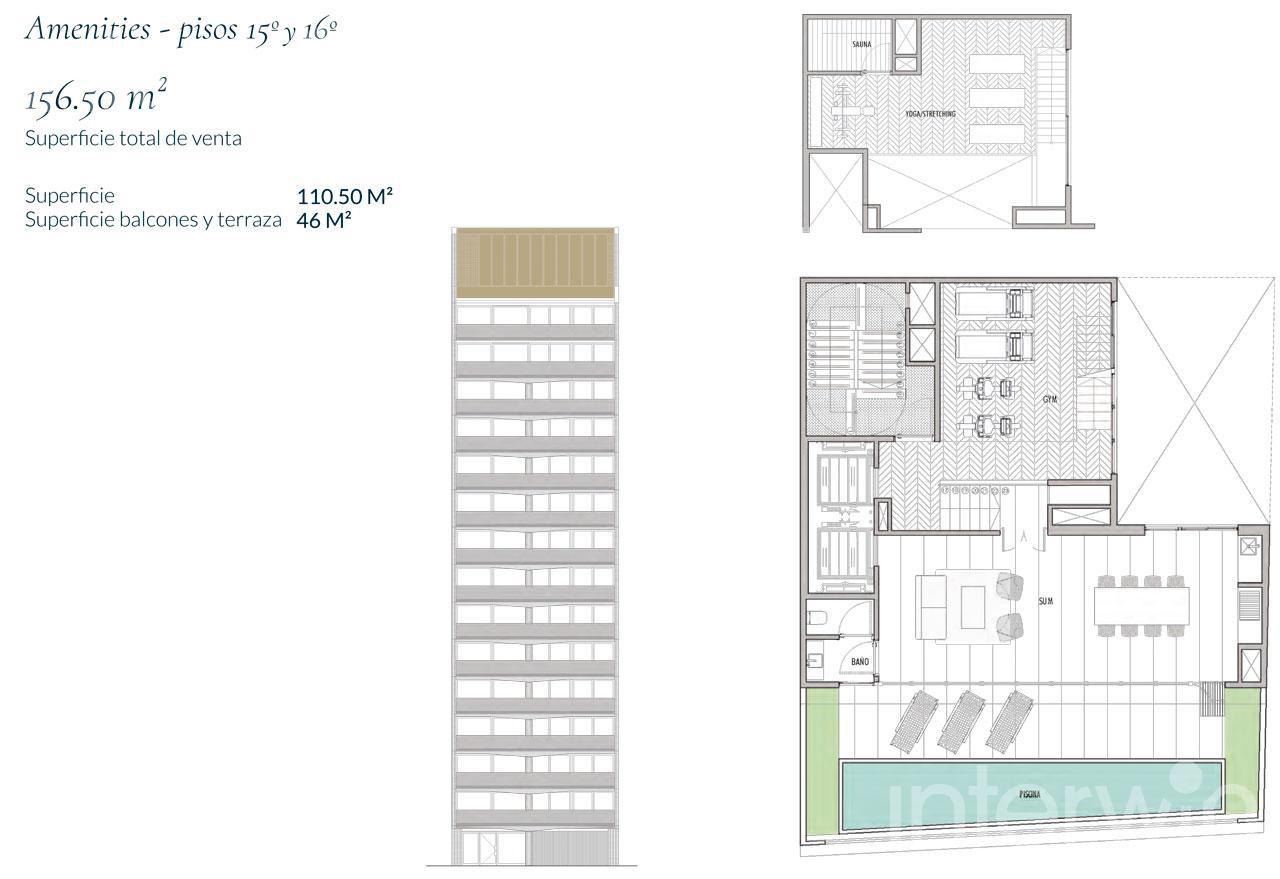 plano planta piso 14 y 16