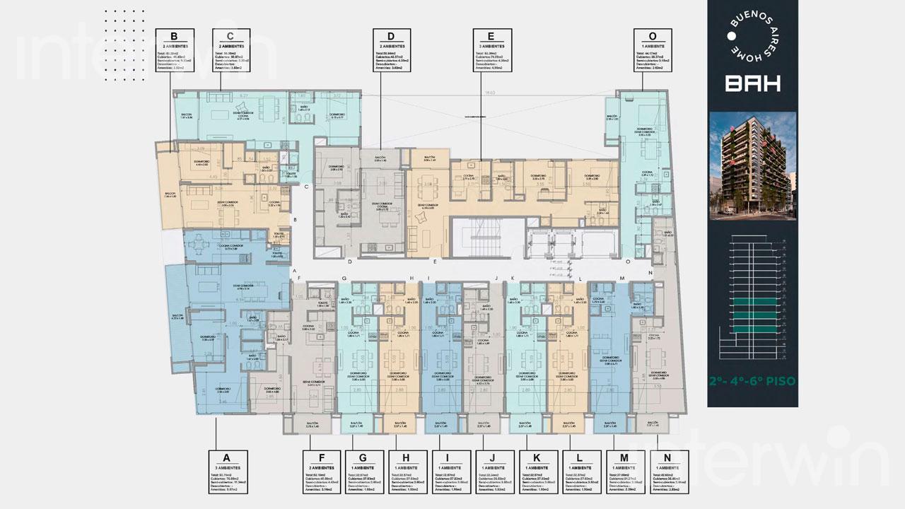 plano planta piso 2-4-6