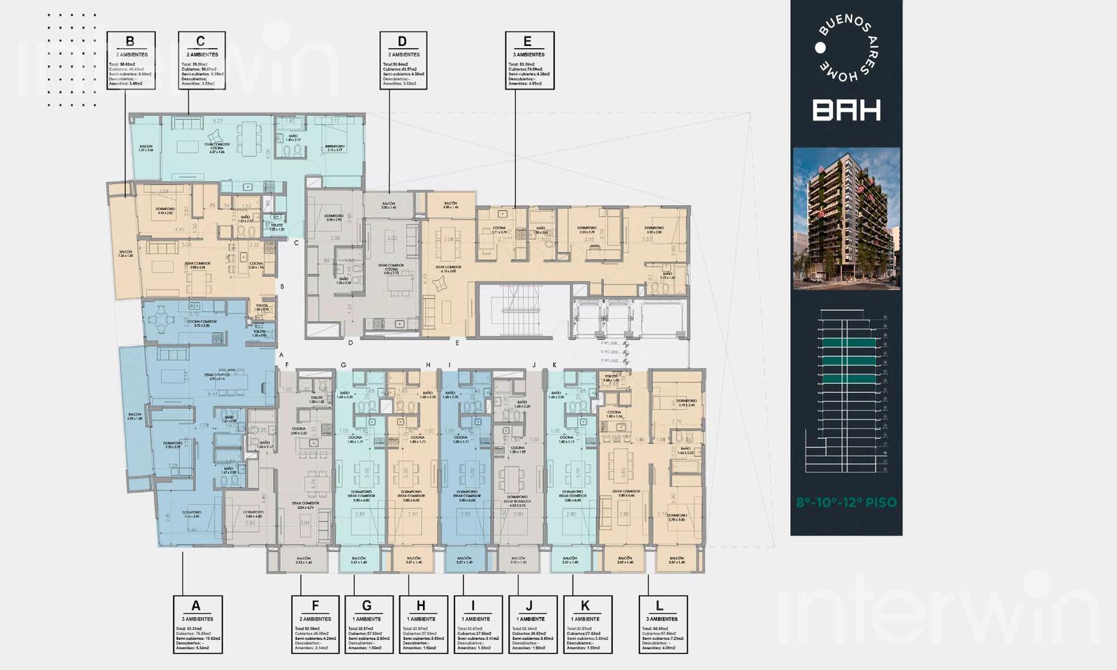 plano planta piso 8-10-12