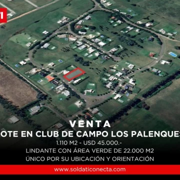 Lote en Club de Campo Los Palenques