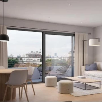 Apartamento de 1 dormitorio en 9° piso